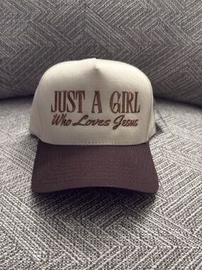 "Just A Girl Who Loves Jesus" hat